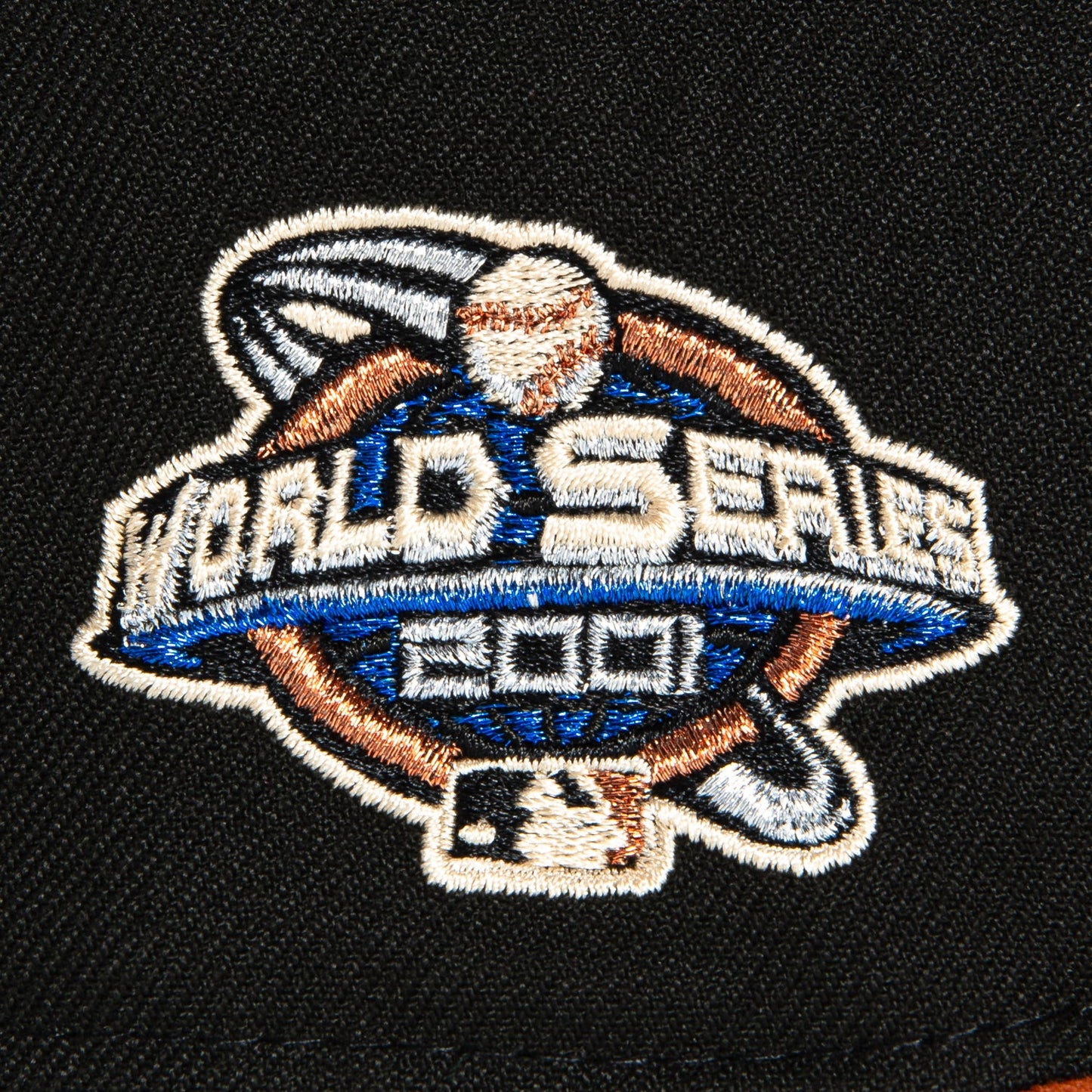 New Era 59Fifty Arizona Diamondbacks 2001 World Series Patch D Hat - Black, Burnt Orange, Royal