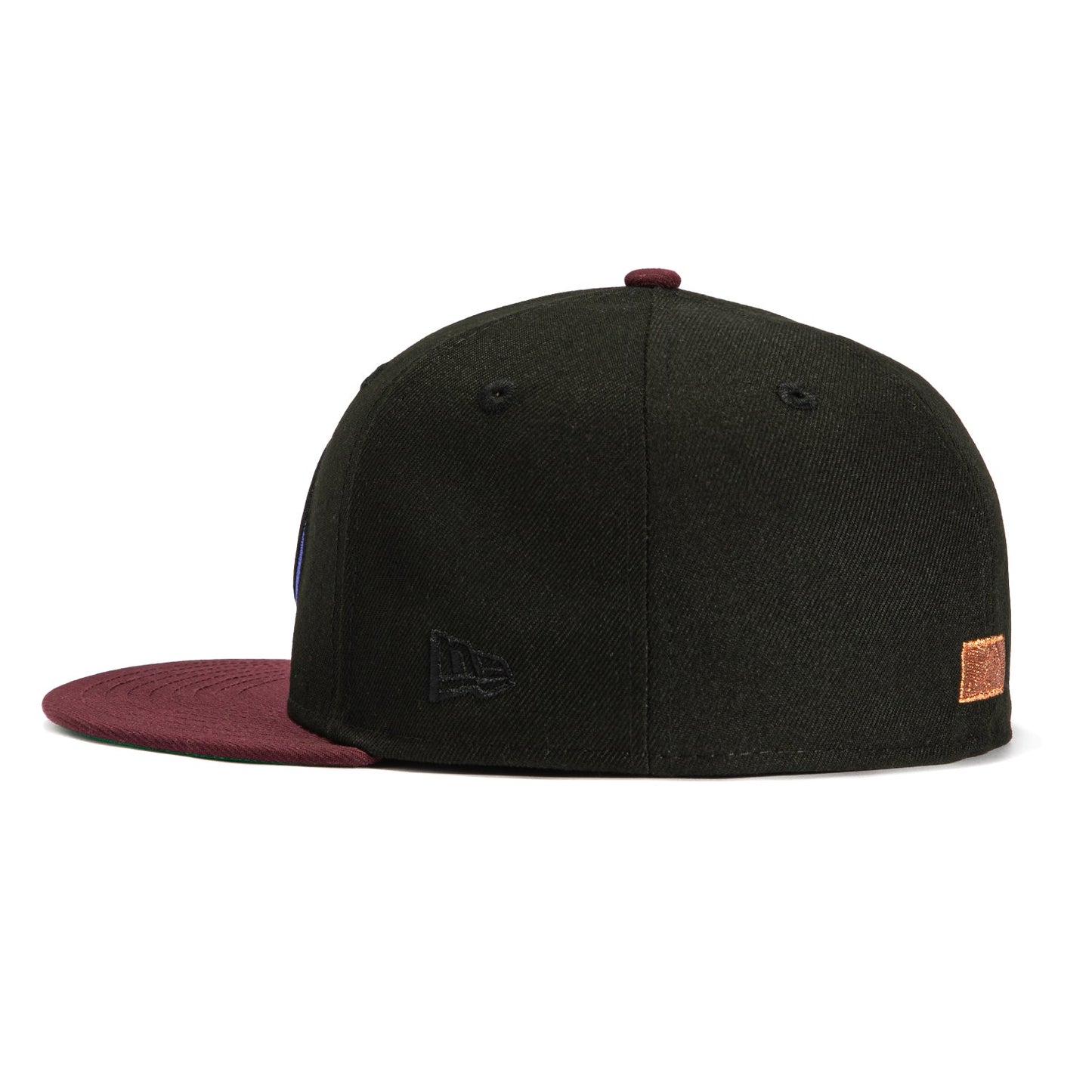 New Era 59Fifty Arizona Diamondbacks 2001 World Series Patch D Hat - Black, Maroon, Metallic Copper