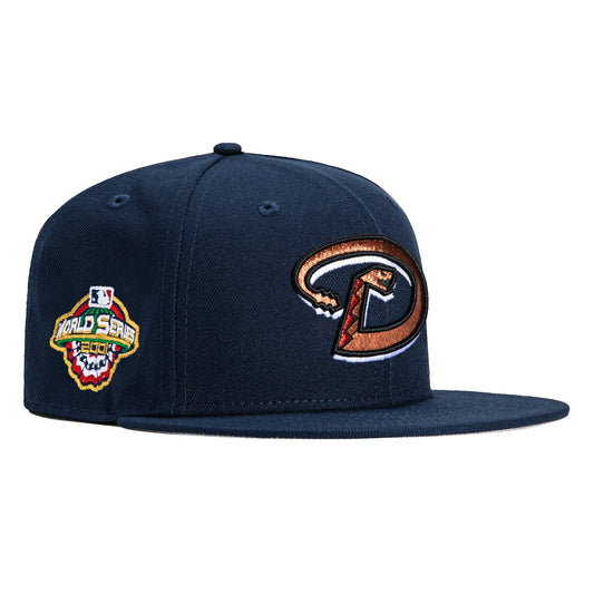 New Era 59Fifty Blue Hour Arizona Diamondbacks 2001 World Series Patch D Hat - Navy