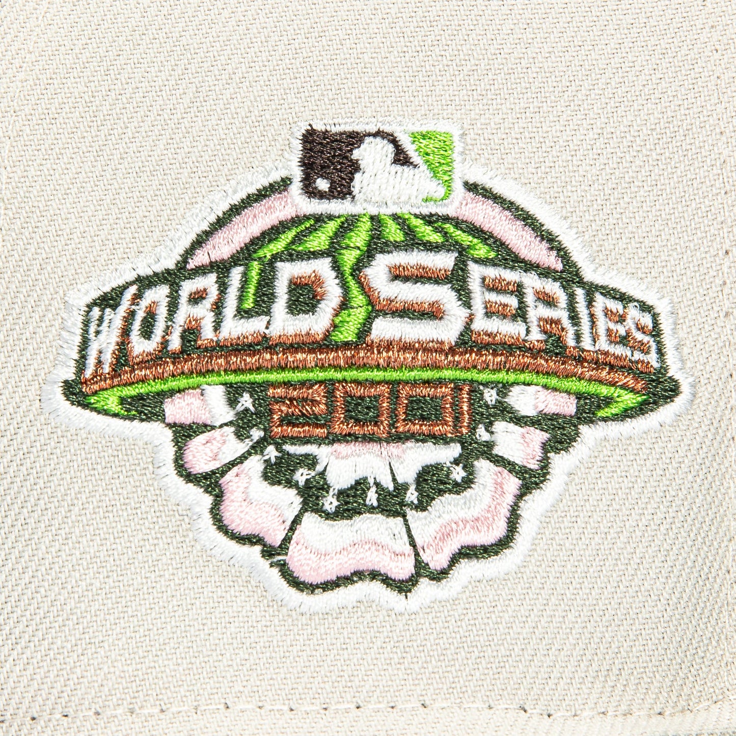 New Era 59Fifty Arizona Diamondbacks 2001 World Series Patch A Hat - Stone, Green, Brown